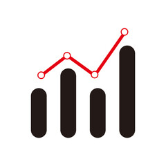 Analytics icon design template vector illustration