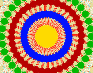 colorful background with circles