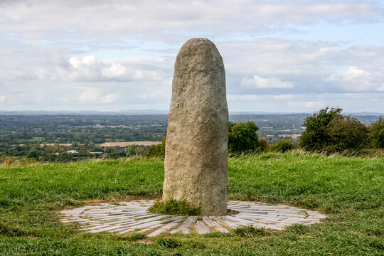 Stone of Destiny, also know as Lia Fail.  Hill of Tara. County Meath 5000AD. The soldiers of destiny, Fiana Fail, and the inauguration stone for the High King of Ireland. 
