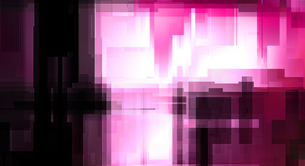 Futuristic abstract geometric wallpaper. Geometrical colorful shapes. Rectangular shapes background. Digital illustration of a tech layout.