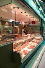 Butchery in the market.