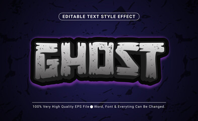 Ghost Gaming Style Text Effect, Editable Text Effect © Creative Division