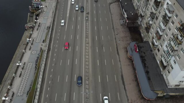 Busy road with lots of cars