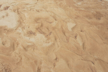 brown sand floor has a natural beautiful pattern