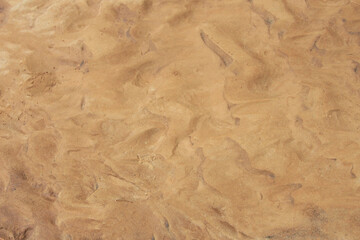 brown sand floor has a natural beautiful pattern