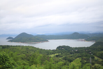 Fototapeta na wymiar Mountainview at Kanchanaburi Province, Thailand