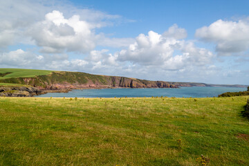 Beautiful and rocky coast in Wales. 