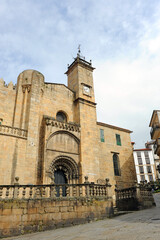 Fototapeta na wymiar Cathedral of Ourense in the Plaza do Trigo, Galicia, Spain
