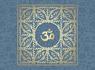 aum syllable , paisley design ,Hinduism , India	