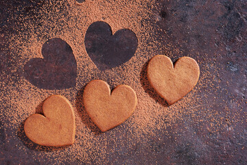 Heart shaped cookies
