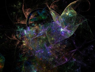 Imaginatory fractal background Image