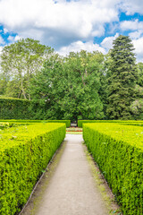 Fototapeta na wymiar Baroque Castle Gardens in Cesky Krumlov