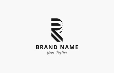 Letter RR R Logo Vector Template