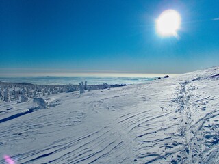 amazing views in winter krkonose mountains