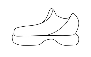 fashion boots womens contour vector