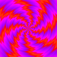 Red spirals. Spin illusion.