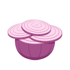 Onion vector. Onion logo design. Onion on white background.