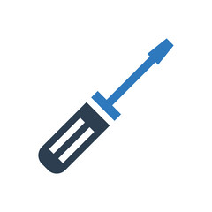 Screwdriver repair tool icon sign symbol