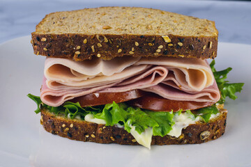 ham and turkey sandwich