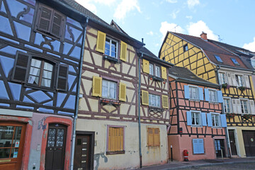 Obraz premium Street in Colmar, Alsace, France 