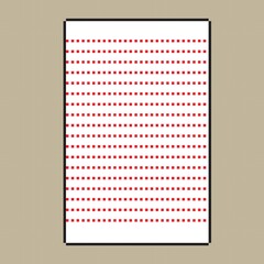 Paper pixel art. Vector illustration.