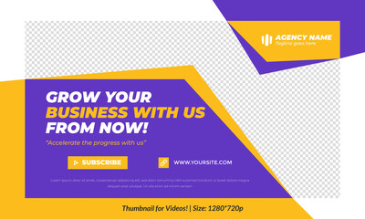 Editable Thumbnail for videos and all social platforms usable in your all videos Editable Premium Vector editable thumbnail template thumbnails design channel art design