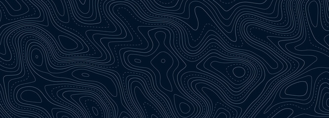 Topographic map. Geographic mountain relief. Abstract lines background. Contour maps. Vector illustration.