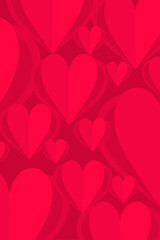 Valentine day card. Romantic valentine's day party invitation template