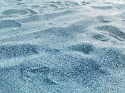 View Of Beautiful Blue Sand Texture