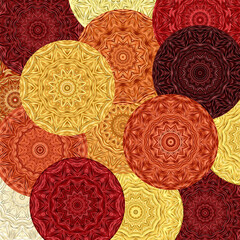 pattern with decorative abstract circles