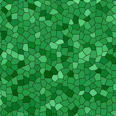 green mosaic background