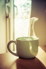 taza caliente de té