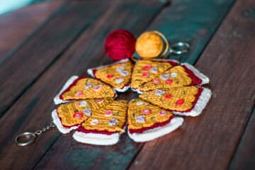 Pizza knit friends keys