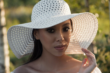 Portrait of young asian woman