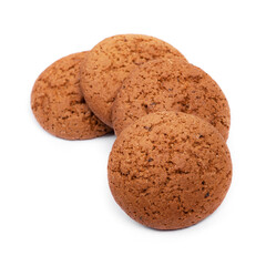 Group of simple classic oatmeal cookies