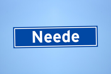 Neede place name sign in the Netherlands