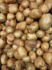 Many potatoes background