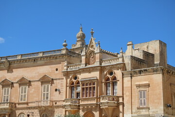 Fototapeta na wymiar Holiday in historic Mdina in Malta