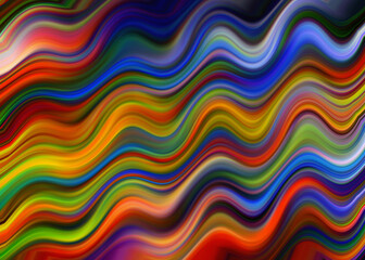 abstract multicolored waves background