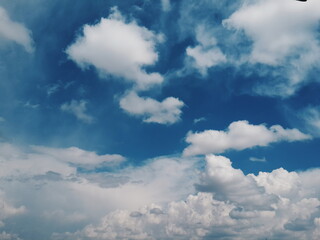 blue sky with clouds