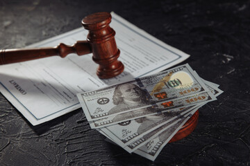 Financial dispute or sue for damages finance business economy competition strategy.