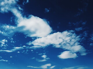 blue sky and clouds