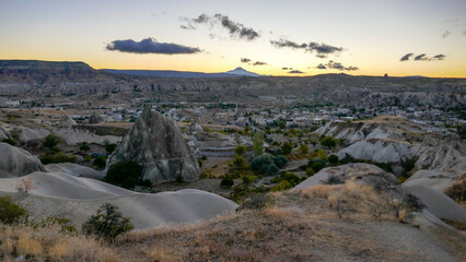 Amazing valley in Cappadocia, unusual relief