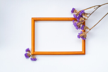frame with flowers