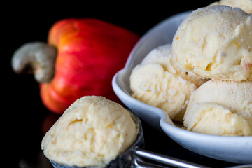 Cashew Ice Cream Food Styling 