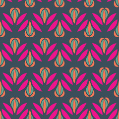 Seamless vector retro shapes pattern. Suitable for book covers, gift wrap, fashion fabrics, wallpaper, packaging and other design projects. 