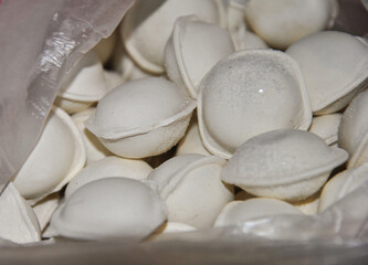 frozen dumplings. frozen convenience foods for cooking