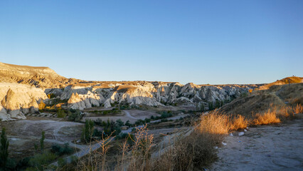 Amazing valley in Cappadocia, unusual relief