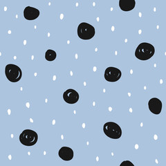 Blue pattern dotted