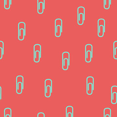 Simple paper clip doodle repeat pattern design